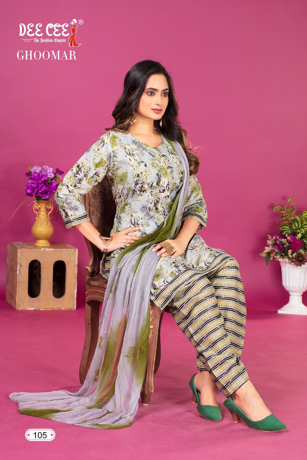 Ghoomar Vol 1 By Deecee Designer Printed Kurti Bottom With Dupatta Wholesale Market In Surat 
